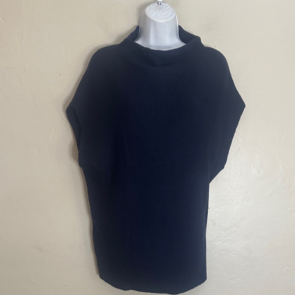 Chico's Navy Cowl Neck Sweater